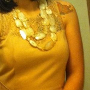 Peach pink like necklace