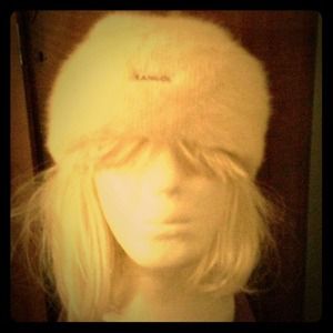 Kangol White Angora Cap