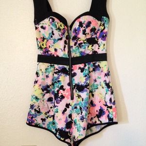 Printed Romper