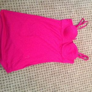 pink roxy tank top/beach cover up!