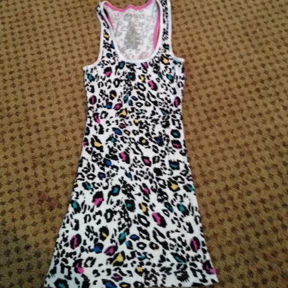 Miley Cyrus cheetah tank top