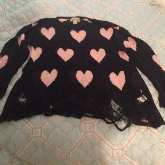 Wildfox White Label Heart Jumper