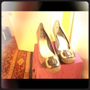 Franco Sarto Gray Heel. 8 1/2 size.