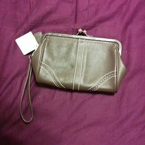 Chocolate Coach Clutch