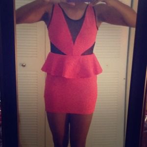 SOLD Coral Forever XXI Party Dress