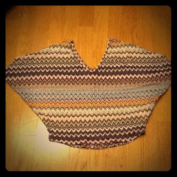 Multicolor chevron top