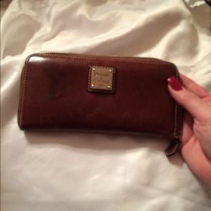 Dooney and bourke zip around wallet
