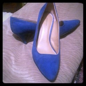 Royal Blue Suede Pumps