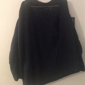 Black knitted  sweater