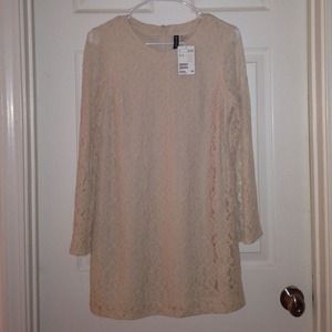 H&M Long Sleeve Lace Dress