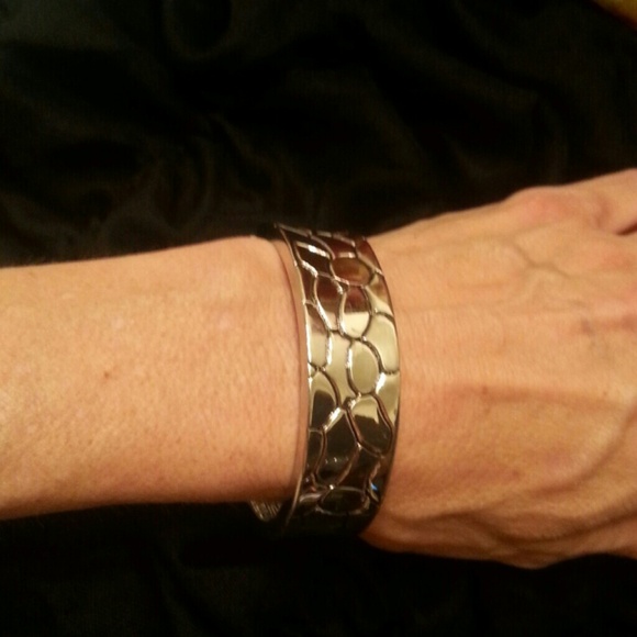 Silver Bangle Bracelet - Picture 2 of 2