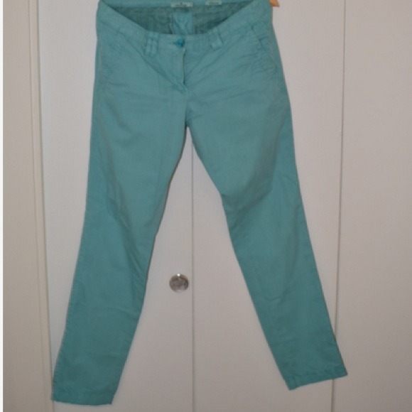Sea green spring pant