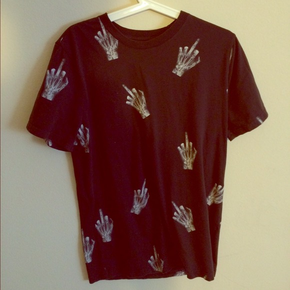 X-Ray Middle Finger shirt