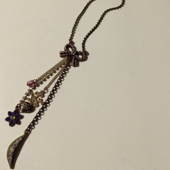 Betsey Johnson charms necklace