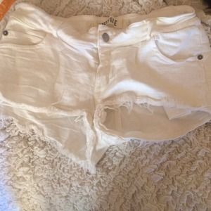 White Brandy Melville shorts