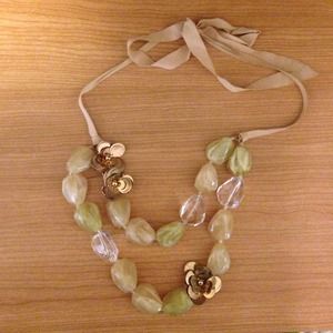 Anthropologie Beaded/Floral necklace