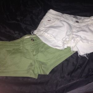 Green Hollister Shorts