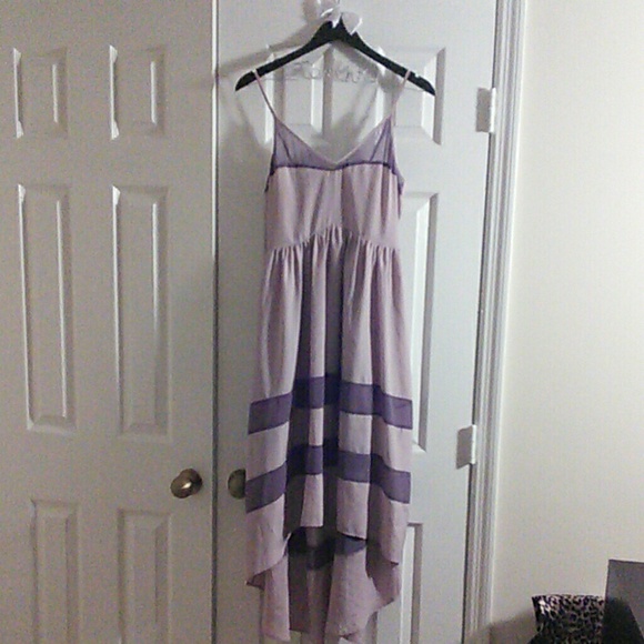 Mauve and purple high/low dress