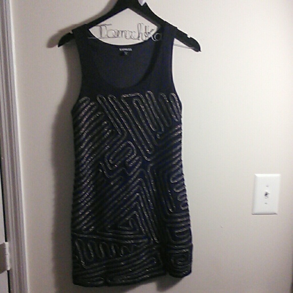 Black and gold Express tunic top