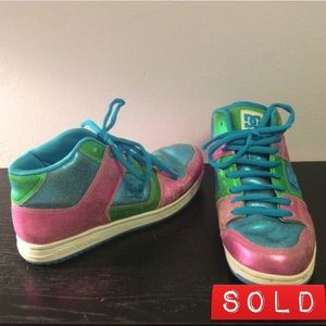 Pastel Metallic DC Skateboard Sneakers 👾