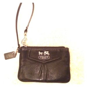 Black coach wristlet