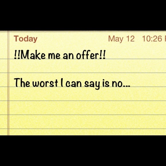 Make me an offer!