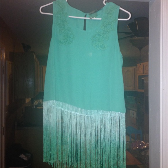 Fringe Tank from Classy Couture boutique