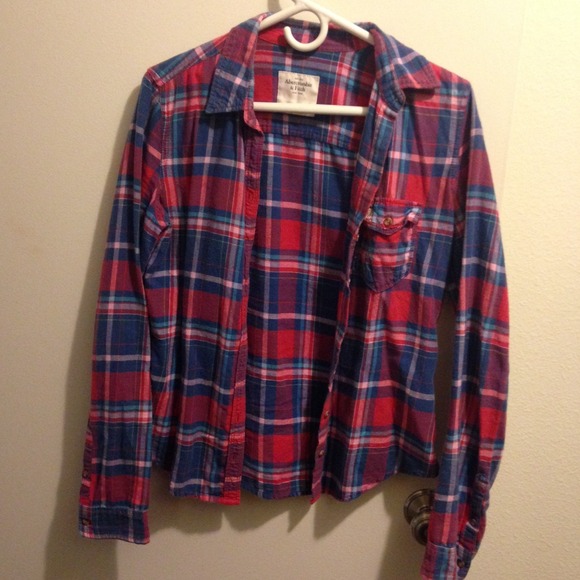 A&F plaid shirt