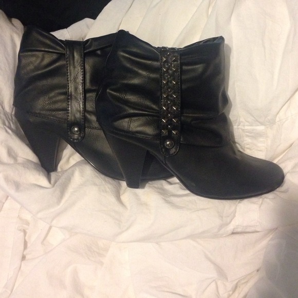 Black Studded booties