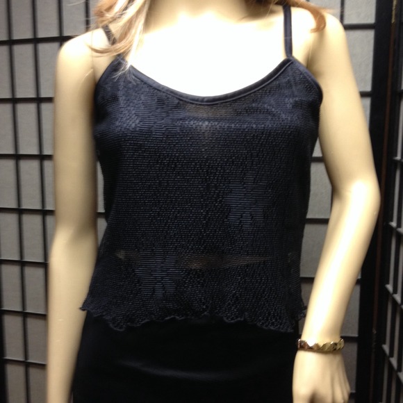 Black lace top
