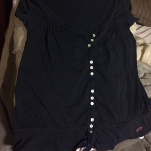 Navy blue hollister shirt