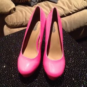 Hot pink heels