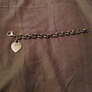 Tiffany & co silver heart bracelet