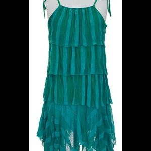 New Below the Knee Green Summer Dress.
