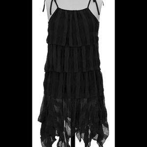 New  Below the Knee Black Summer  Dress.