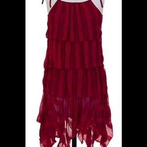 New  Below the Knee Maroon Summer Dress.