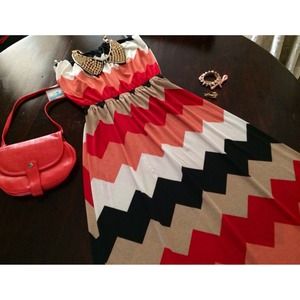 NEW Chevron Maxi Dress