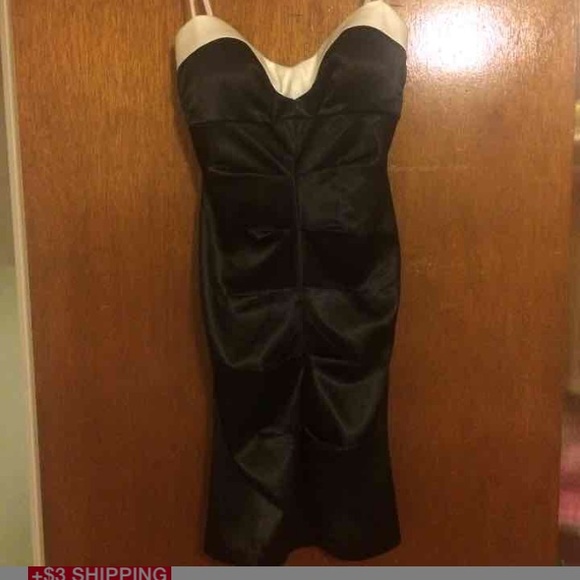 Black & white formal dress