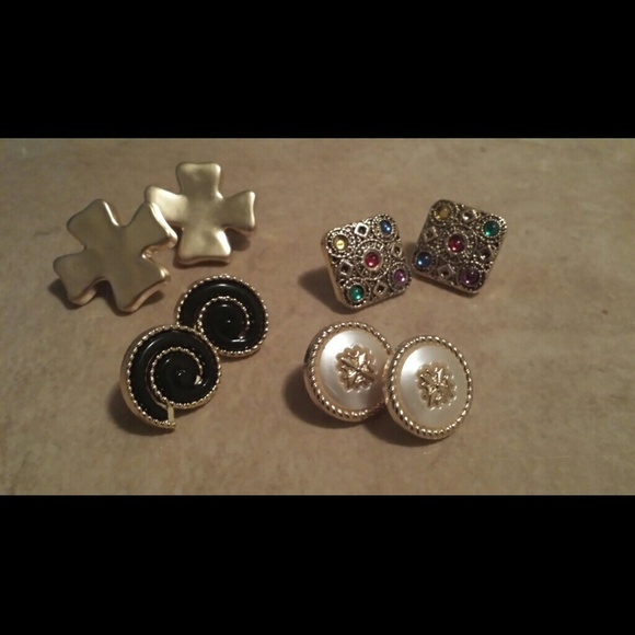 Assorted Button Earrings