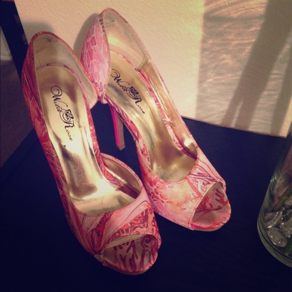 Sexy pink high heels