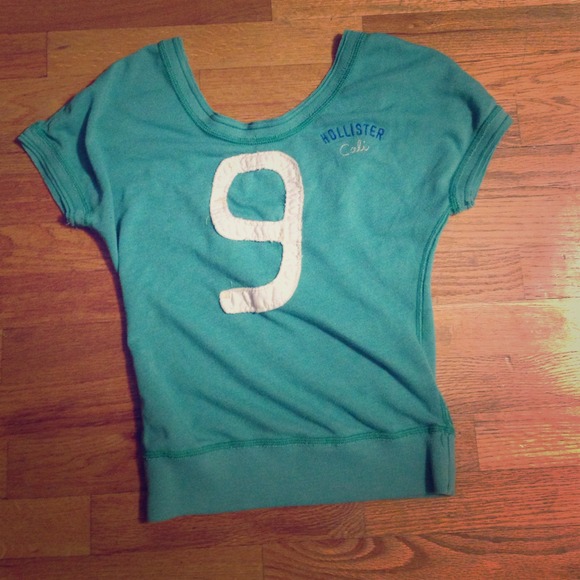 Teal Hollister shirtsleeve - Picture 1 of 4