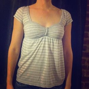 Grey/White Hollister shirt