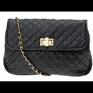 Aldo Satchel quilted black purse.