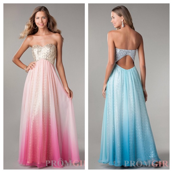 Gold Pink Dresses