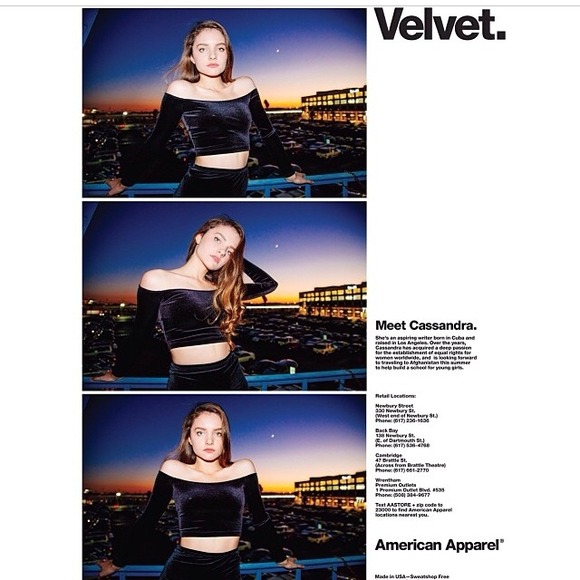 american apparel crop top and pacsun croptop