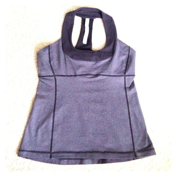 LuluLemon gray Scoop Tank