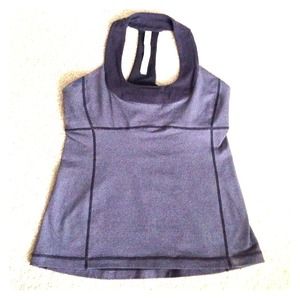 LuluLemon gray Scoop Tank