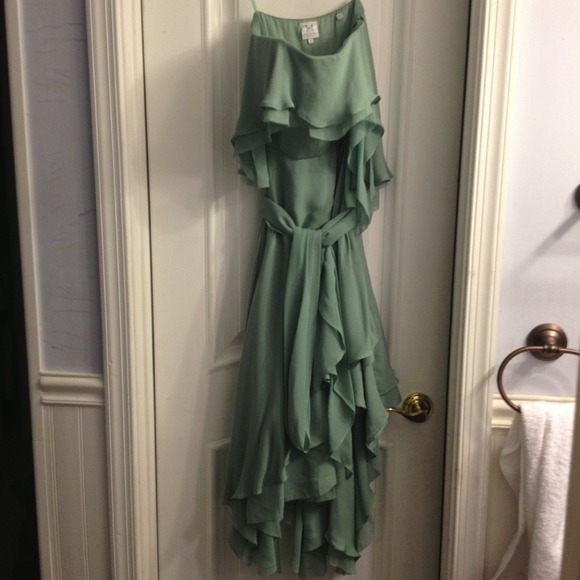 Halston Heritage Dress sage color