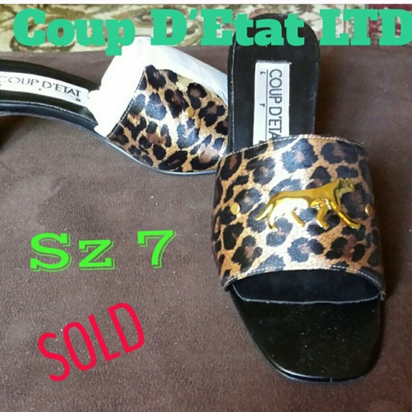 REDUCED 💝 Coup D'Teat LTD Leopard Print mule