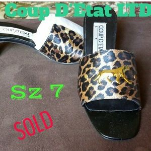 REDUCED 💝 Coup D'Teat LTD Leopard Print mule